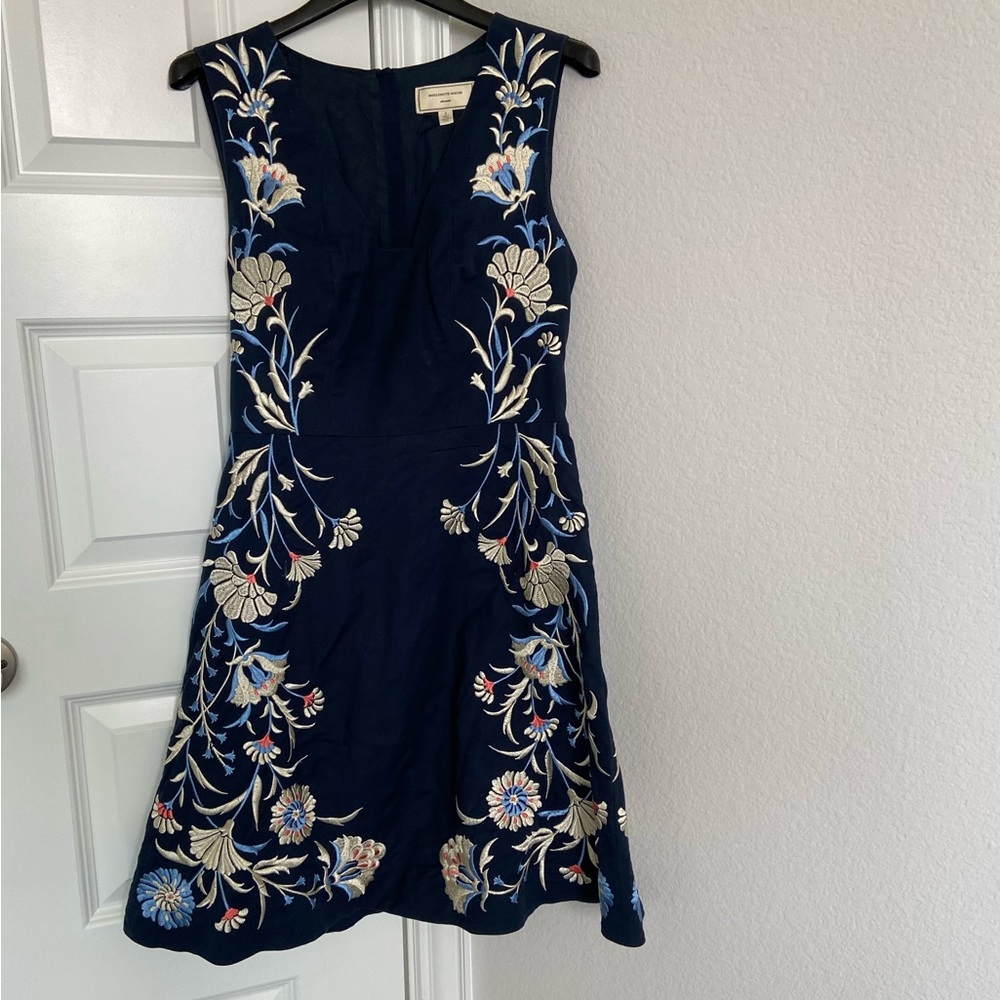 Anthropologie Navy Blue Moulinette Soeurs dress (size 2)